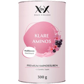 XbyX Clear Aminos Wild Berry EAA Powder | Premium Amino Acids Complex High Dose | Protein Dietary Supplement Muscle Building ¹ | Vegan & Lactose Free | Low Calorie & No Added Sugar | 300 g | 30