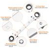 sourcing map 4 in 1 Double Box End Reversible Ratcheting