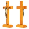 Crucifix Wooden Hand Made Standing Catholic Jesus Crucifix Wall Cross