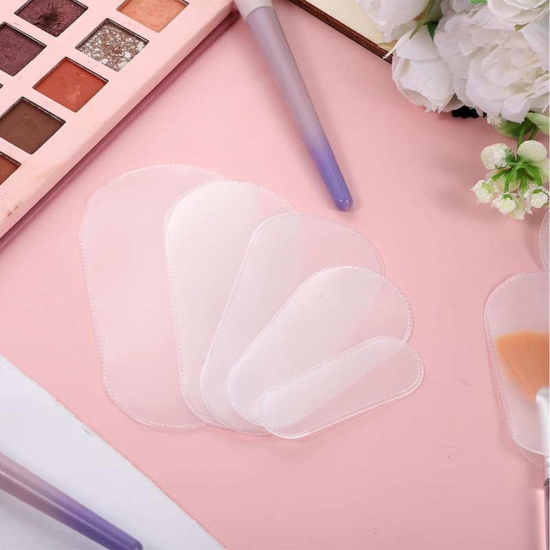 20Pcs Clear Makeup Brush Covers, 5 Sizes Transparent Cosmetic Brush