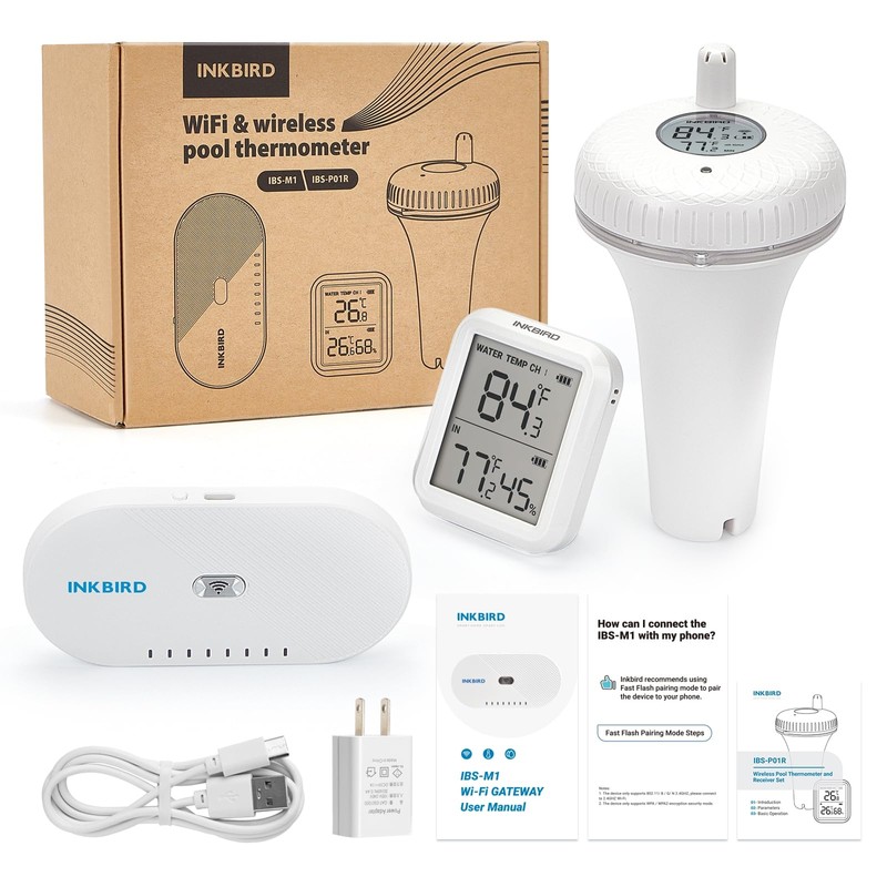 INKBIRD WiFi Gateway and Wireless Pool Thermometer, Connect to WiFi