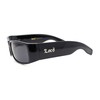 Locs Gangster All Black Classic Rectangular Cholo Sunglasses