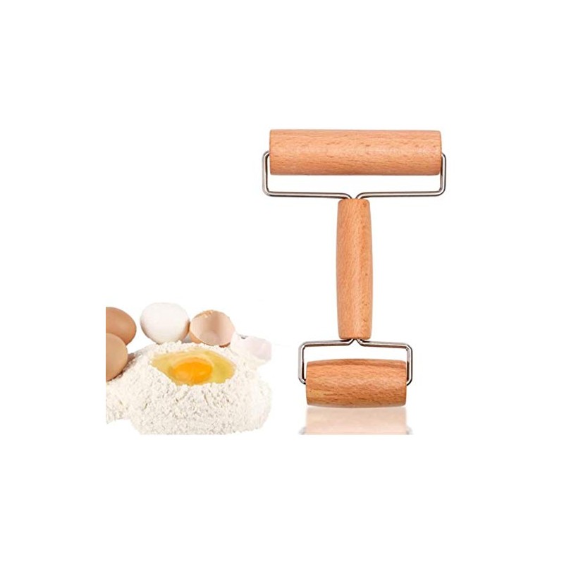 TIJAR Roller Pizza Baking Roller Wood Wooden Roller Home Non