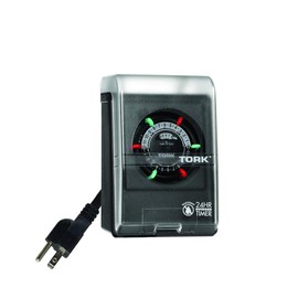 NSi RHB32RC Indoor/Outdoor 15-Amp Plug-in Heavy Duty Mechanical Timer, Clear Cover