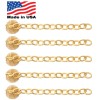 ORTHOSOURCE Gold MESH Swivel & Chain Dental Impacted Cuspid Eruption Appliance Quantity 5
