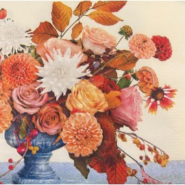 Decoupage Paper Napkins Luncheon Fall Vintage Roses Botanical Pack 20 Servilleta