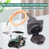 YUXIVCNE ST-031016-PZ Electric Golf Cart Charger Receptacles Head Replacement for