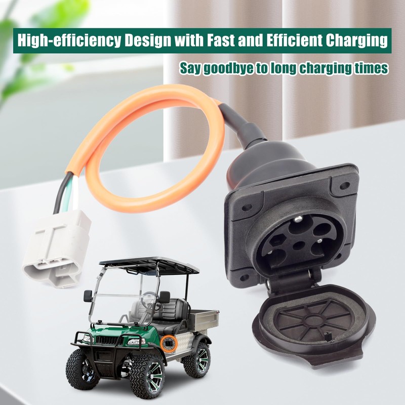 YUXIVCNE ST-031016-PZ Electric Golf Cart Charger Receptacles Head Replacement for