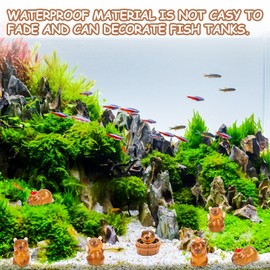 25PCS Capybara Luminous, Mini Resin Animals Capybara Glow in the Dark Small Resin for Capybara Aquarium Home Decoration, Doll House, Potted Plant, Birthday Party Decoration