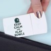'Keep Calm and Play Bowls' Pill Box with Tablet Splitter