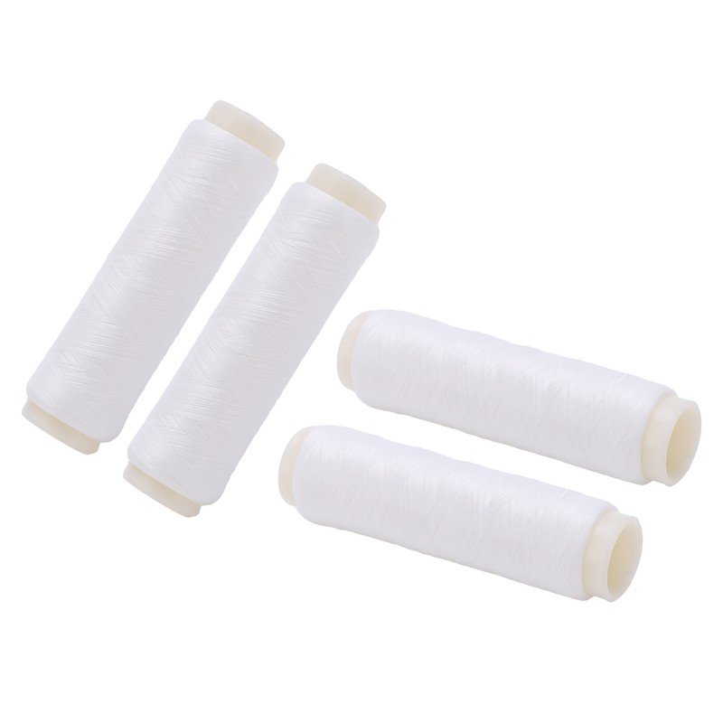 4pcs 100/200m Invisible Nylon Fishing Rubber Band Line High Elastic