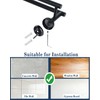 Alise Double Towel Bar Black,28" Towel Rack for Bathroom Wall