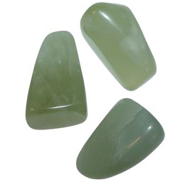 Jade Serpentine Tumble Stone XL Worry Stone Waterstone (3320) Light Green