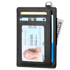 Mayski Slim Minimalist Wallet, Front Pocket Wallets, RFID Blocking, Credit Card Holder for Men & Women(Cross Black)