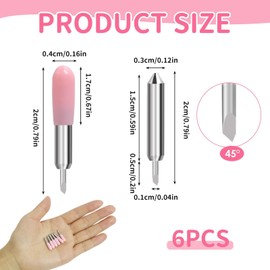 Cutting Blades for Cricut Joy Cutting Plotter Blades, Replacement Blades for Precise Cutting on Vinyl, Paper and Other Materials, Not Compatible with Cricut Joy Extra (45 Degree)