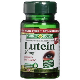 Nature's Bounty Nature's Bounty Lutein 20mg, 40 Softgels 40 Count (Pack of 4)