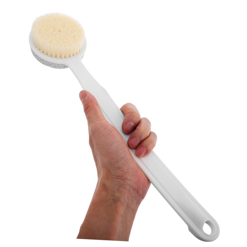 FRCOLOR Long Handle Foot File with Pumice Stone Callus Remover