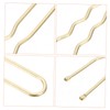 Vaguelly 250pcs U Shaped Hair Pins Durable Metal Hair Clips