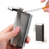SAMCOS Portable Ashtray Full Black Portable Keychain with Carabiner Ashtray
