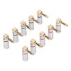 10 Pcs Banana Plugs 24K Copper Gold Plated Aluminum Case