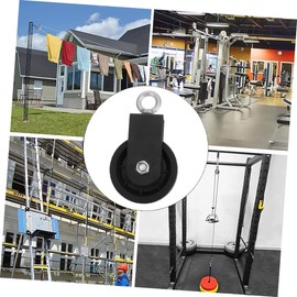 FUNOMOCYA Silent Pulley Cable System for Home Gym Nylon High-Position Pulley Kit for DIY Fitness Smooth Sliding Design for Cable Hoisting and Traction Workouts