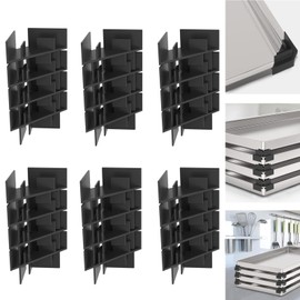 24 PCS Tray Stackers for Harvest Right Freeze Dryer Trays Freeze, Dryer Accessories Compatible with Harvest Right Trays, Stacks 7 Trays, Black