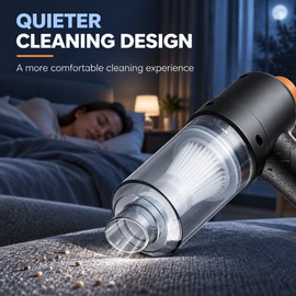 Cordless Handheld Car Vacuum Cleaner – 9000Pa Suction, USB Type-C Rechargeable for Car Interiors and Home