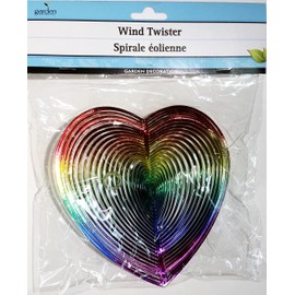 Wind Twister Garden Decoration: Rainbow Heart