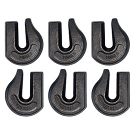 6 Pack Heavy Duty 5/8" Weld On Grab Hook, Grade 70 Clevis Chain Hook for Trailer, Truck, Rigging, Flatbed, Tractors, Loader, Bucket, Tie Down (6)