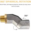 Unbranded 3/4" NPT 2 Fuel Transfer Hose 360Rotating Connector for