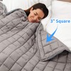 15lb Weighted Blanket + A FREE Minky Cover, Exclusive Stay-Put