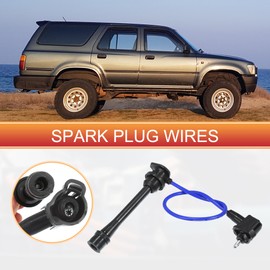 ACROPIX Car Spark Plug Coil Wires Ignition Coil Harness Cable 5mm Fit for Toyota 4Runner Pickup 6 Cyl 3.0L 1993-1995 No.9091921528/9091921579 - Pack of 5