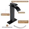 Fransiton Tall Vessel Sink Faucet Matte Black Faucet for Bathroom