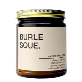 Kanobi Candle Co. Scented Soy Candle: 100% All Natural Soy Wax, Phthalate-Free Premium Fragrance, Lead-Free and Zinc-Free Cotton Wick, Long-Lasting, Clean Burn. (Burlesque)