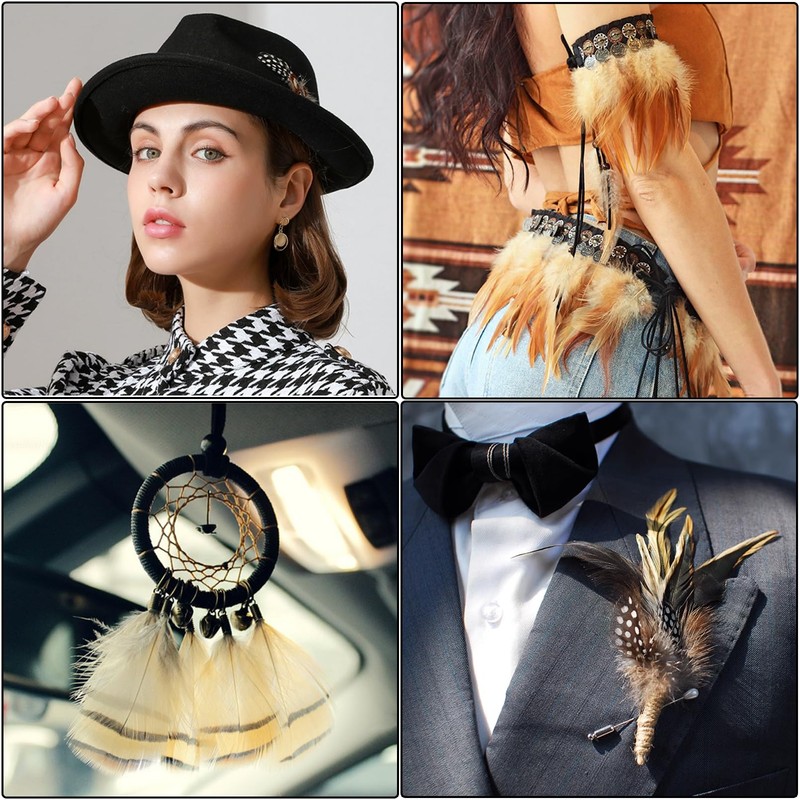 200pcs 10 Style Natural Feathers Assorted Mixed Feathers for Dream