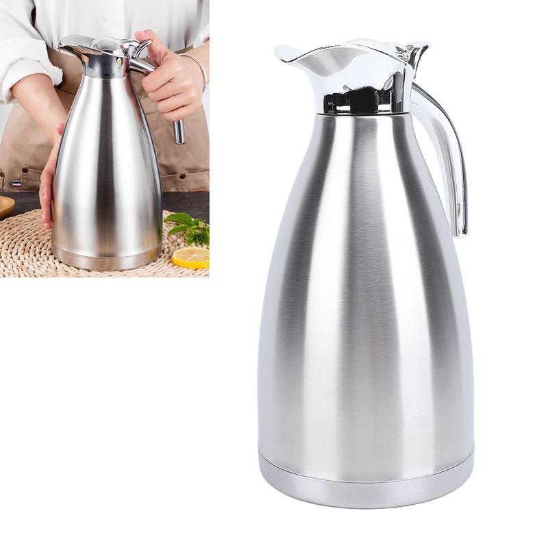 Stainless Steel Thermal Coffee Pot Multipurpose European Style Double Wall