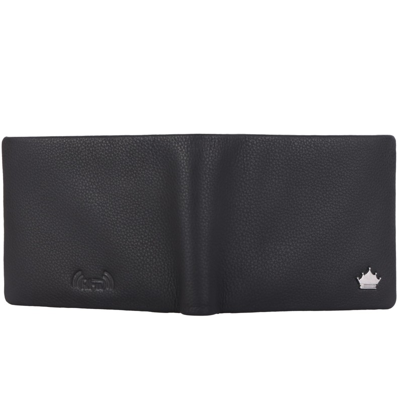 Manza Men's Wallet Genuine Leather Landscape Format Wallet Cowhide Leather