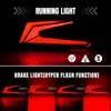 SAUTVS X3 Tail Lights Assembly, LED Smoked Black Taillights Rear