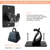 CIEMGNZOC 6-Pack Curtain Bracket Holders, Universal Self-Adhesive Wall Mounts, Fits