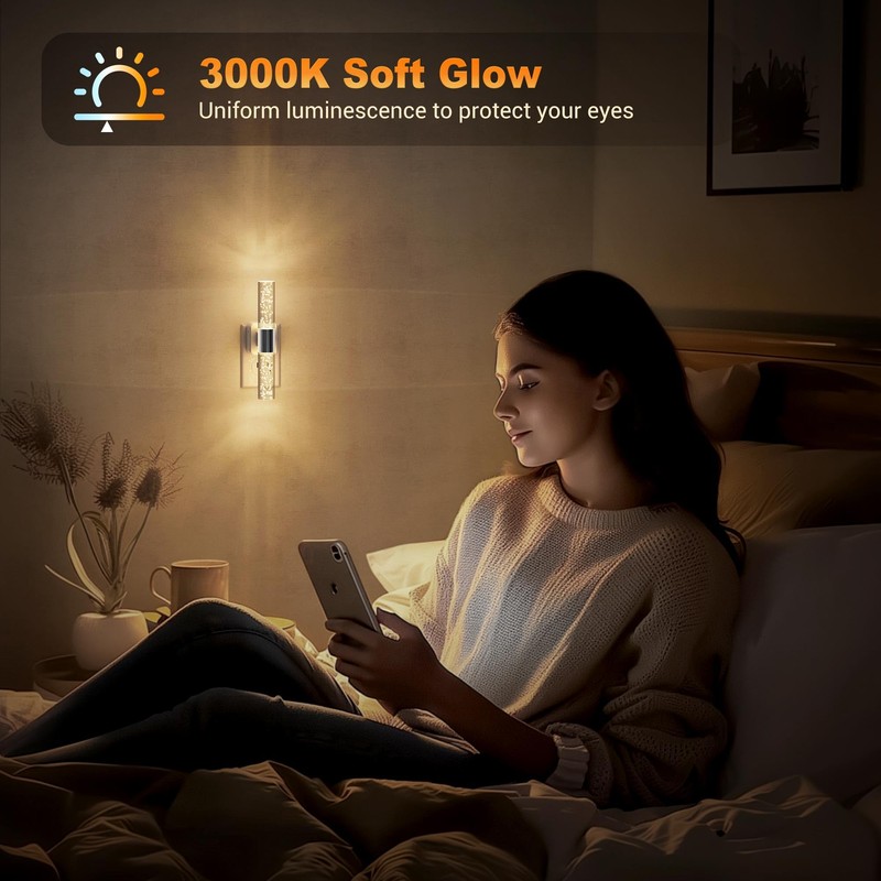 JandCase Night Lights Plug into Wall, 180° Rotating 2 Pack