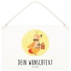 Mr. & Mrs. Panda Personalisiertes Deko Schild Glühwürmchen DIN A6