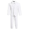 Black n Bianco Conjunto moderno de esmoquin para niño, Blanco,