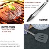 Silicone Kitchen Cooking Utensils Set with Stainless Steel Handle, Spatula