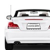 Black White Checkered Flag Racing Flag Aluminum Car License Plate