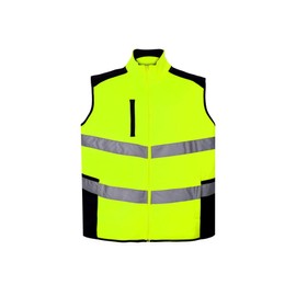 ZAFS Hi Vis Vests High Vis Vests Zipper Front High Visibility Vest High Reflective Visibility Safety Hi Vis Vest With Pockets Orange Hi Vis Vest Hi Viz Vests Yellow-Yellow-Navy-L