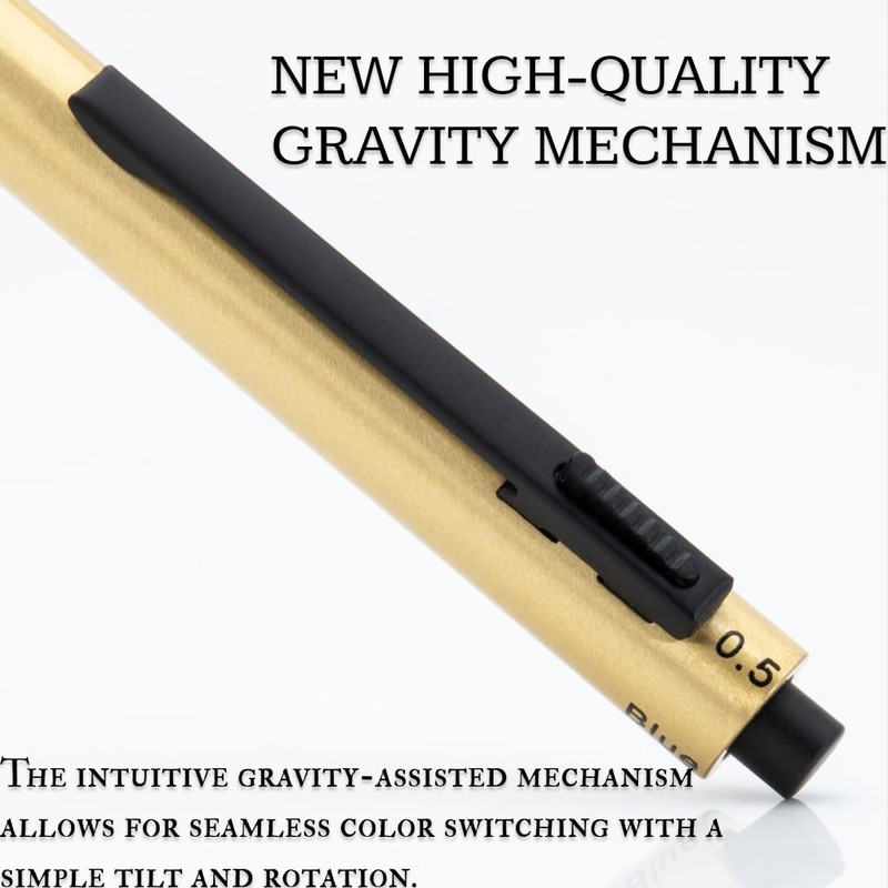 Monteverde USA Quadro 4-in-1 Multifunction Pen - Brass Finish -