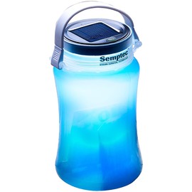 Semptec Urban Survival Technology Tent Lamp: 2-in-1 Solar Camping Light CL-103.ms, Storage Box, 100 lm, Blue (Solar Lamp Camping, amping Solar Lamps, LED Storm Lantern)