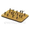 MyTinyWorld 10 Dolls House Miniature Unpainted Metal Mahdist Spearmen