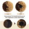 ISHEENY Ponytail Hairpiece Real Hair Afro Puff Drawstring Ponytail Short