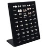 Homeanda Velvet L-Shaped 50 Slots Ring Earring Jewelry Display Tray
